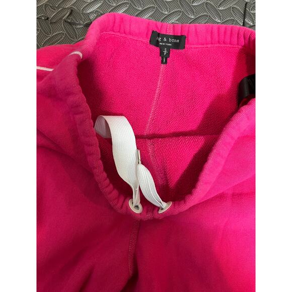 Rag & Bone Bright Rose Racer Sweatpants Fusha‎ Pink Womens Size Small - Picture 4 of 9